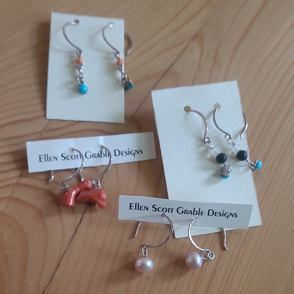 4 Pairs of Sterling Earrings.